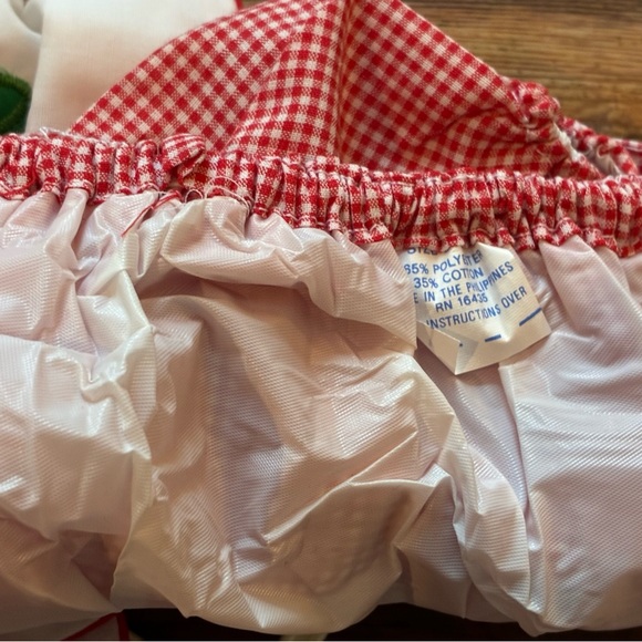 Vintage Cradle Togs My 1st Christmas Red Gingham Baby Outfit 0–6 Months - Picture 5 of 10
